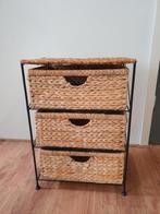 Rieten ladenkastje, Huis en Inrichting, Kasten | Ladekasten, Ophalen, Gebruikt