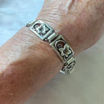vintage Gustav Dahlgren zilveren design schakelarmband 1947 beschikbaar voor biedingen