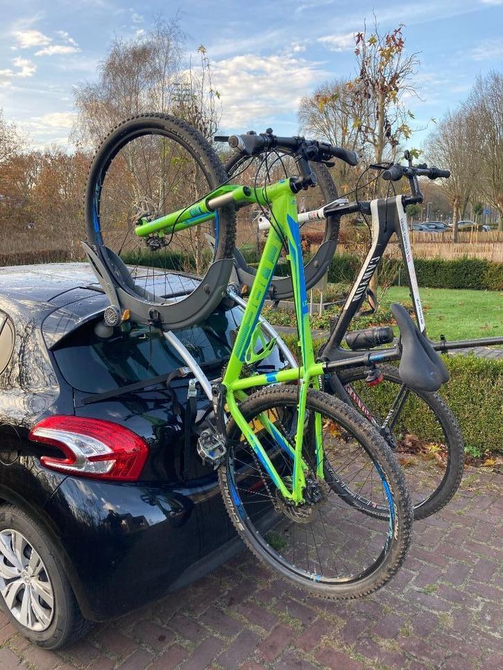 Fietsendrager Saris Granfondo 2, Auto diversen, Fietsendragers, Gebruikt, Achterklepdrager, 2 fietsen, Brede banden, Ophalen