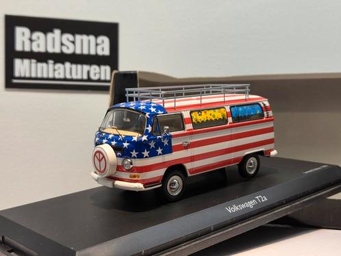 Volkswagen T2A " Stars and stripes " 1:43 Schuco, Hobby en Vrije tijd, Modelauto's | 1:43, Zo goed als nieuw, Auto, Schuco, Ophalen of Verzenden