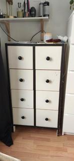 Vintage ladekast met 8 lades, Ophalen, Gebruikt, Vintage, 50 tot 100 cm