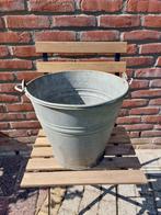 Zinken emmer, Tuin en Terras, Bloembakken en Plantenbakken, Ophalen, Tuin, Gebruikt, Minder dan 30 cm