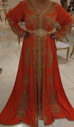 Marokkaanse Oranje lebsa tekchita jurk, Oranje, Ophalen of Verzenden, Zo goed als nieuw, Overige typen