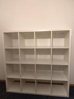 Witte Kast met 16 Vakken, Ophalen, Met plank(en), Kunststof, Gebruikt