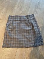 Nieuw ruit rokje zand grijs blauw 42 box 3, Kleding | Dames, Rokken, Bruin, Verzenden, Maat 42/44 (L), Nieuw