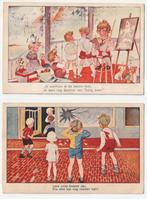 2 ansichtkaarten door Jos Ruting / licht kreukje, Gelopen, Kinderen, Ophalen of Verzenden, 1920 tot 1940