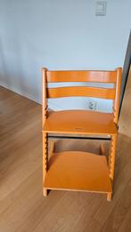 Oranje Stokke Tripp Trapp Meegroeistoel, Ophalen, Gebruikt, Meegroeistoel, Aanschuifbaar