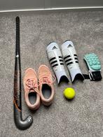Hockey schoenen, scheenbeschermers, Brabo hockeystick, Sport en Fitness, Hockey, Ophalen, Gebruikt, Stick