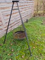 Gratis vuurkorf met driepoot, Tuin en Terras, Vuurkorven, Ophalen of Verzenden, Gebruikt