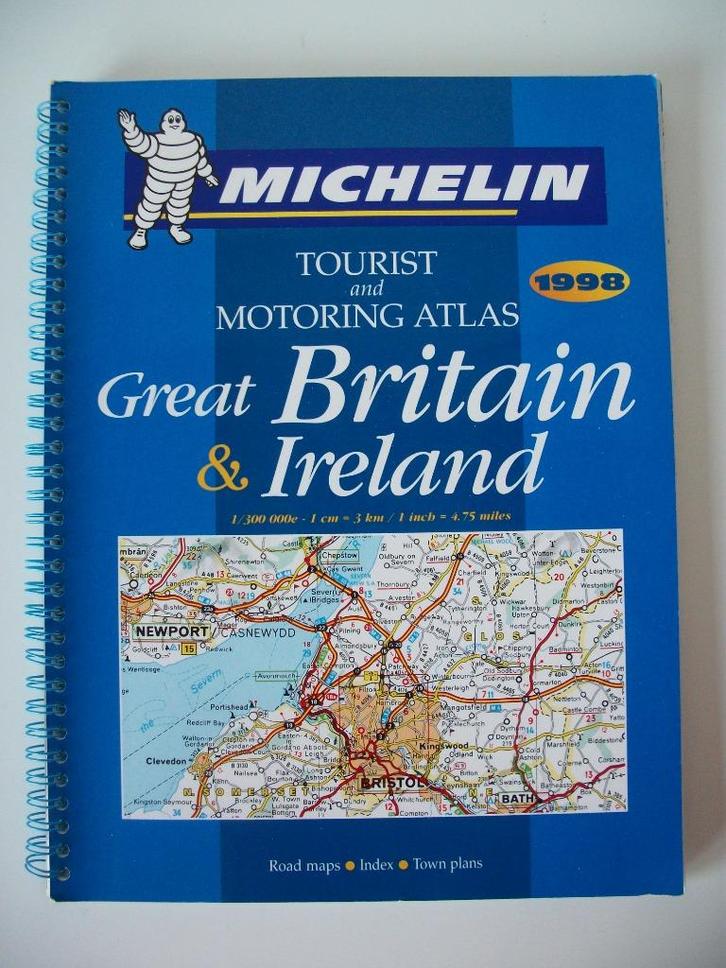Wegenatlas Great Britain and Ireland Michelin 1998 - zgan, Boeken, Atlassen en Landkaarten, Zo goed als nieuw, Landkaart, Verenigd Koninkrijk