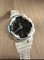 G Shock horloge wit GA 100B, Ophalen of Verzenden, Zo goed als nieuw, Kunststof, Casio