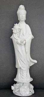 porseleinen beeld: Bodhisattva Guanyin, Blanc de Chine 30, Ophalen of Verzenden