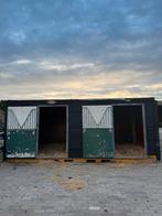 Stalcontainer 20ft, Stalling, 2 of 3 paarden of pony's