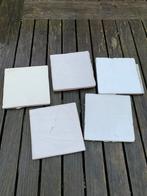 Witte Keramische Terracotta Tegels 13x13cm - GRATIS!, Doe-het-zelf en Verbouw, Tegels, Ophalen, Gebruikt, Minder dan 20 cm, Minder dan 20 cm