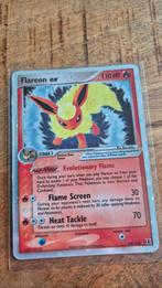 Pokemon Flareon ex holo 2005 beschadigd, Hobby en Vrije tijd, Verzamelkaartspellen | Pokémon, Ophalen of Verzenden, Gebruikt, Losse kaart