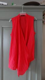 Rood/roze overslag blouse + strikceintuur, maat 42, Promiss, Promiss, Verzenden, Maat 42/44 (L), Zo goed als nieuw