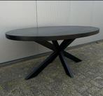Eettafel ovaal mangohout 200cm met matrixpoot, Ophalen of Verzenden, Vijf personen of meer, Ovaal, Nieuw