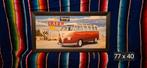 Schilderij Route 66 met VW bus, Ophalen of Verzenden