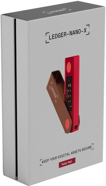 Ledger - Nano X Crypto Hardware Wallet - Ruby Red
