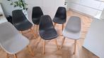 6 eetkamerstoelen merk Sklum., Ophalen, Zo goed als nieuw, Grijs, Scandinavisch
