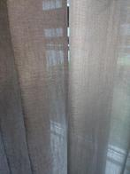 Wave gordijnen / vitrage inbetween taupe met haken, Huis en Inrichting, Ophalen, Gebruikt