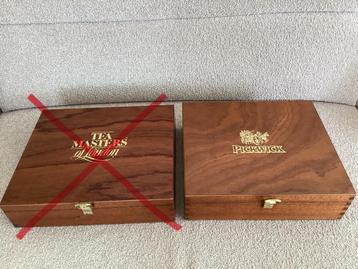 Grote luxe houten 12-vaks THEEZAKJESDOOS izgs beschikbaar voor biedingen