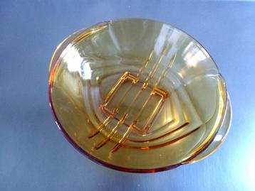 Antiek Schaal Stölzle Hermanova Hut Persglas Art Deco, beschikbaar voor biedingen