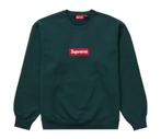 Supreme Box Logo Crewneck (FW22) Dark Pine XL, Kleding | Heren, Nieuw, Groen, Ophalen of Verzenden, Maat 56/58 (XL)