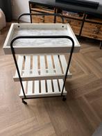 Wit karretje/trolley van ikea, Ophalen, Gebruikt