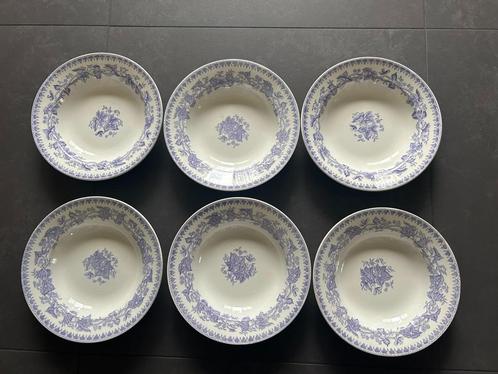 Geranium lila diepe borden, Antiek en Kunst, Antiek | Servies los, Ophalen of Verzenden