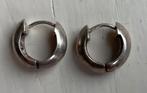 Zilveren ronde prik hang oorbellen, Ophalen of Verzenden, Zilver, Zilver