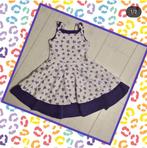 Feestjurk met paarse hartjes, mt 104, Kinderen en Baby's, Kinderkleding | Maat 104, Ophalen of Verzenden, Zo goed als nieuw, Meisje