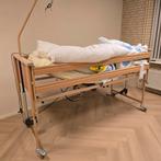 Burmeier Elektrisch Hoog-Laag Zorgbed, Huis en Inrichting, Slaapkamer | Bedden, 90 cm, Eenpersoons, Bruin, Ophalen of Verzenden