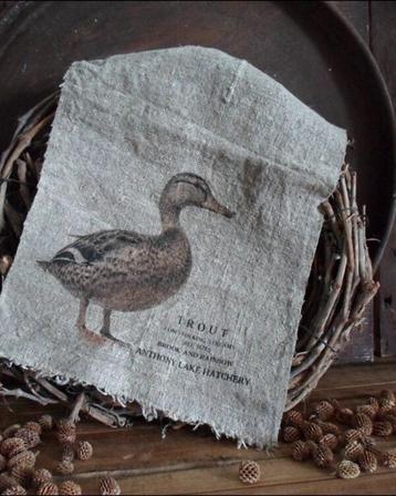 42024 SH Shabby doek eend beschikbaar voor biedingen