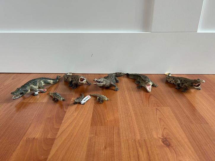 Schleich krokodil, Verzamelen, Dierenverzamelingen, Zo goed als nieuw, Beeldje of Figuurtje, Paard, Ophalen of Verzenden