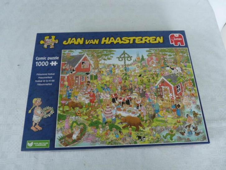 Puzzel Midzomer Festival - 1000 Jan Van Haasteren  Nieuw, Hobby en Vrije tijd, Denksport en Puzzels, Nieuw, Legpuzzel, 500 t/m 1500 stukjes