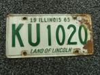 Kentekenplaat licenseplate Illinois 1965 1 USA, Verzenden, Gebruikt, Auto's