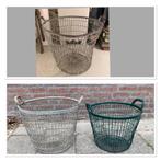 Brocante oude metalen aardappelmand / bietenmand, Ophalen
