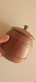 Houten Voorraadpot met Deksel, Minder dan 50 cm, Minder dan 50 cm, Ophalen of Verzenden, Zo goed als nieuw