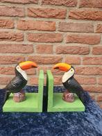 Gietijzeren boekensteunen ( toekan), Antiek en Kunst, Ophalen of Verzenden