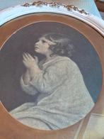 Brocante lijst met meisje, Ophalen of Verzenden