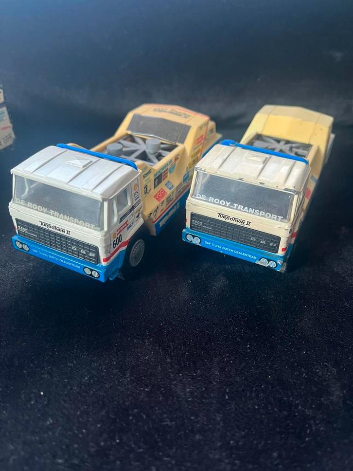 Dakar Kavel DAF Trucks Jan de Rooy 1983 t/m 1988!!, Hobby en Vrije tijd, Modelauto's | 1:50, Gebruikt, Bus of Vrachtwagen, Lion Toys