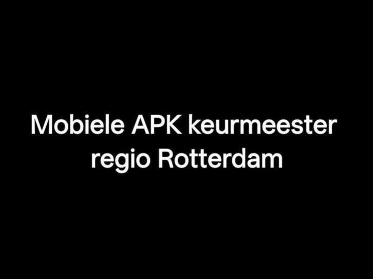 Mobiele APK 2 keurmeester regio Rotterdam, Auto diversen, Overige Auto diversen, Ophalen
