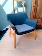 IKEA VEDBO Fauteuil - Gunnared Donkergrijs, Huis en Inrichting, Fauteuils, Hout, Minder dan 75 cm, Ophalen of Verzenden, Zo goed als nieuw