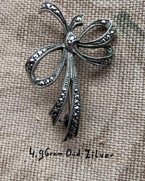 Zilveren broché, Sieraden, Tassen en Uiterlijk, Broches, Gebruikt, Zilver, Zilver, Ophalen of Verzenden