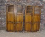 2 sets eikenhouten louvre luiken paneel blinden schutters, Ophalen