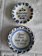2 delftsblauwe bordjes, Ophalen