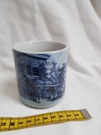 Beker met oud Hollands tafereel paard en wagen delfts blauw, Antiek en Kunst, Ophalen of Verzenden