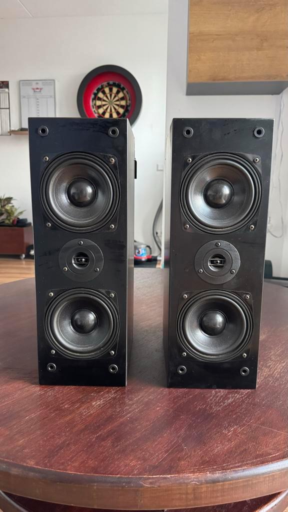 Hepta Design Ace Gold Series x 2, Audio, Tv en Foto, Luidsprekers, Gebruikt, Front, Rear of Stereo speakers, 60 tot 120 watt, Overige merken