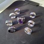 Diverse Ringen - Ring met Steen - Roestvrij Staal, IJzer of Staal, Ophalen of Verzenden, Dame of Heer, Met edelsteen
